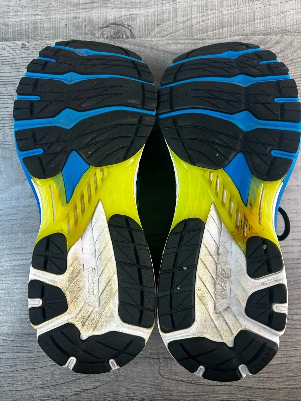 ASICS GT-2000 9 Men’s Blue & Lime Running Shoes Size 11.5 Sneakers Athletic